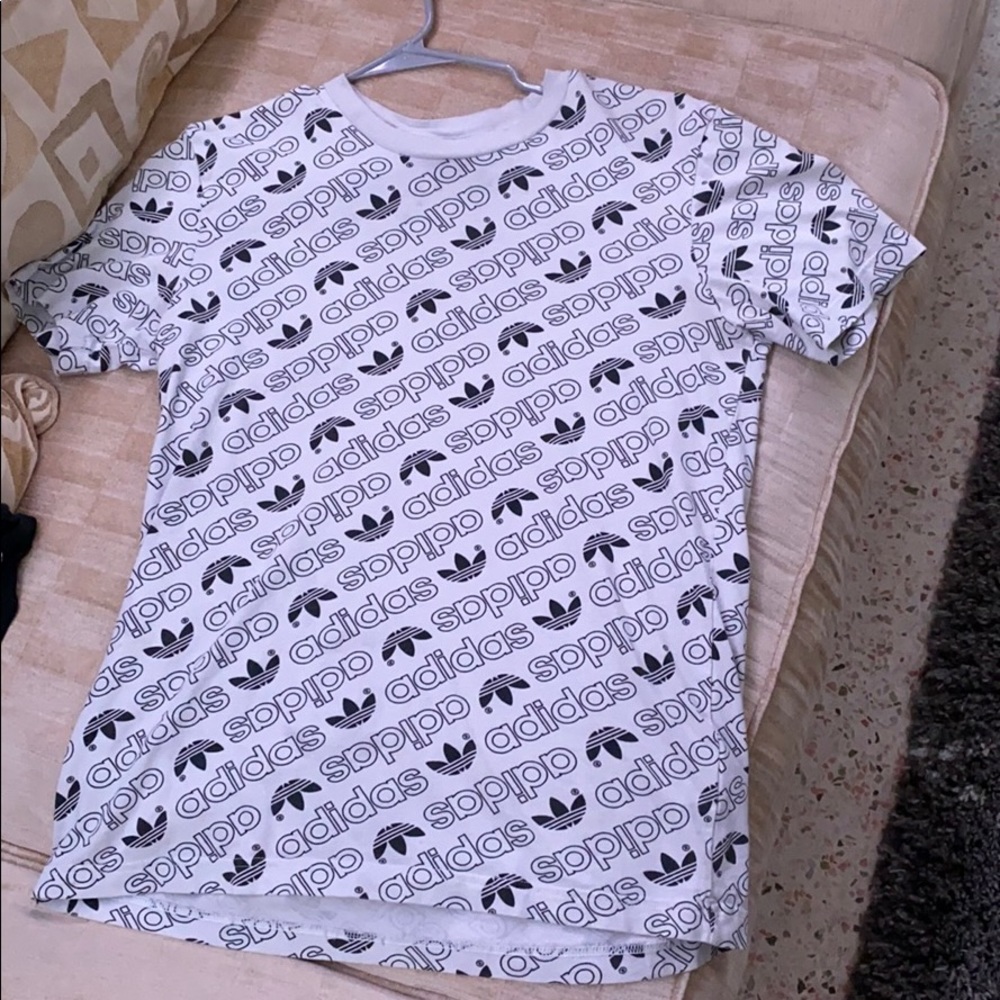 Adidas logo print tee